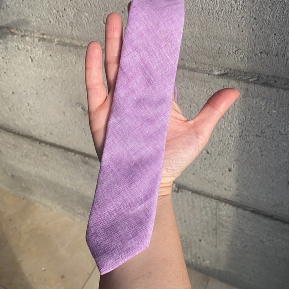 Penguin Slim Tie in Lilac - Picture 8 of 11